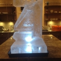 Half-size "21"-shaped Vodka Luge from Passion for Ice