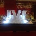 JVF Initials Vodka Luge from Passion for Ice