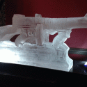 The Prohibition Bar's Tommy Gun Vodka Luge from Passion for Ice