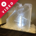 A "21" Half-size Vodka Luge from Passion for Ice