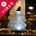 21 number with name carved into the base Vodka Luge from Passion for Ice