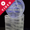 Ash House Logo Vodka Luge from Passion for Ice