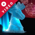 Reindeer Head Vodka Luge from Passion for Ice
