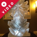 Snowflake with Ice Shards Vodka Luge from Passion for Ice