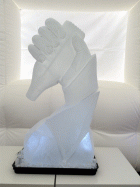Hand and Bottle Vodka Luge from Passion for Ice