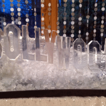 Bollywood Sign Ice Sculpture from Passion for Ice
