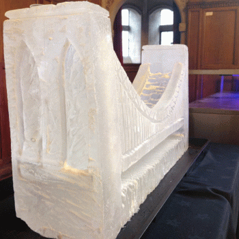 Side view of Brooklyn Bridge Vodkla Luge from Passion for Ice