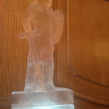 Greek Leonidas Vodka Luge from Passion for Ice