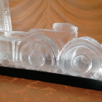 Side View of a Lorry Vodka Luge from Passion for Ice