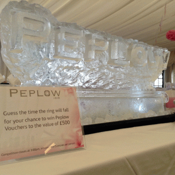 Peplow jewellers win £500 Vodka Luge from Passion for Ice