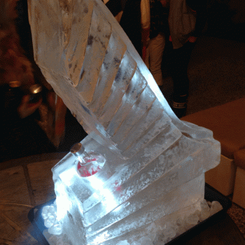 Close-up of the  Bottle holder of a Ski Jump from Passion for Ice