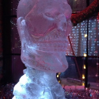 Gruesome Day of the Dead Skull Vodka Luge from Passion for Ice