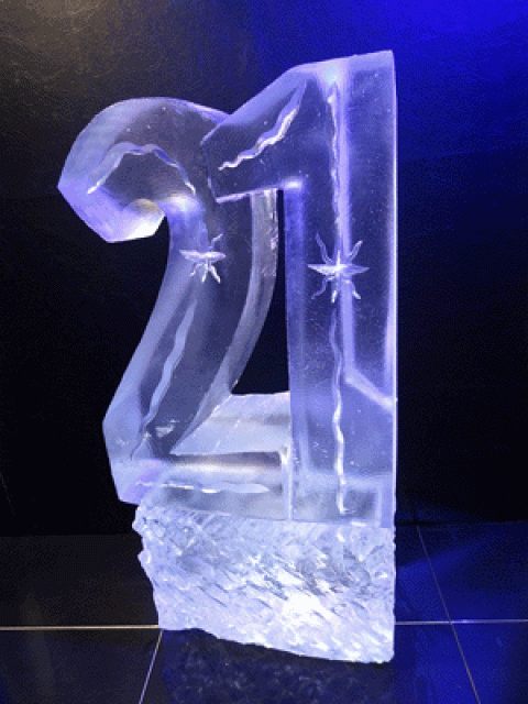 Number 21  hand-carved Vodka Luge from Passion for Ice