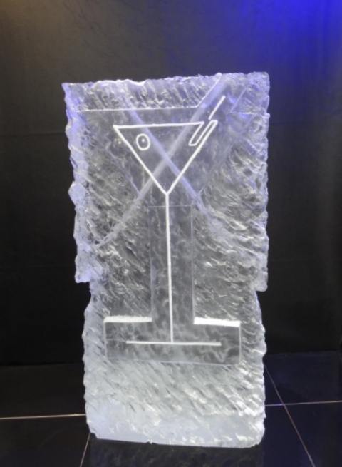 Martinin Glass relief Vodka Luge from Passion for Ice