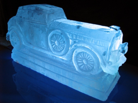 Antique Rolls Royce Vodka Luge from Passion for Ice