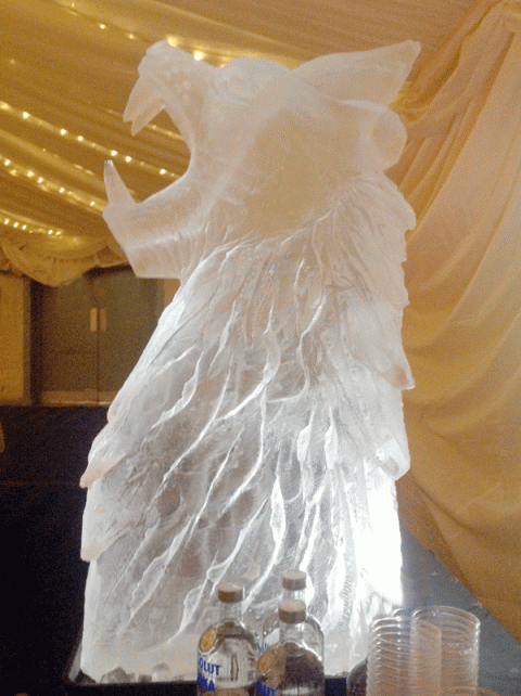 Lion Head Roaring Vodka Luge from Passion for Ice