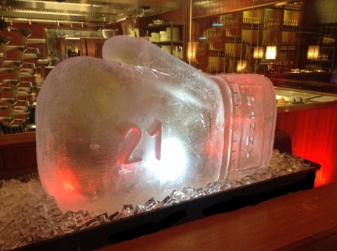 Boxing Glove Vodka Luge from Pasion for Ice