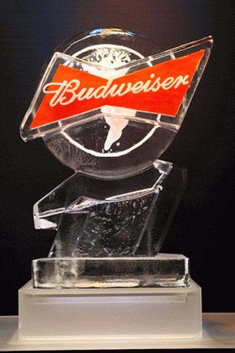 Budweiser Logo Vodka Luge from Passion for Ice