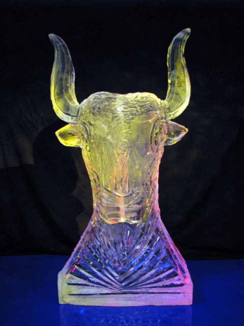 Bull's Head Vodka Luge from Passion for Ice