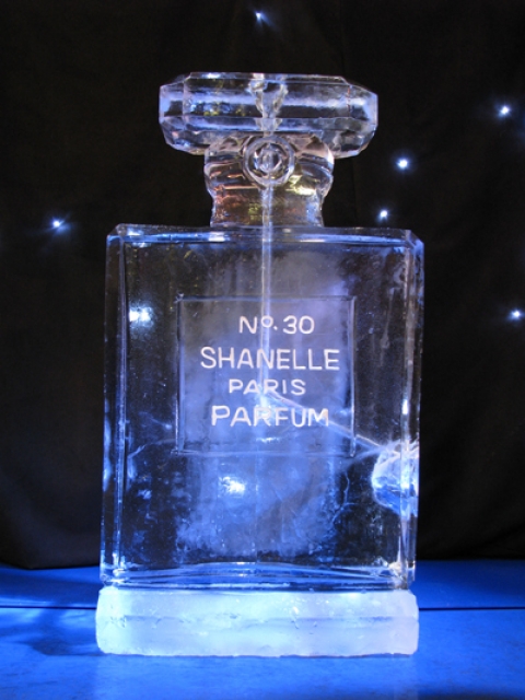 Channel Perfume Bottle Vodka Luge from Passion for Ice
