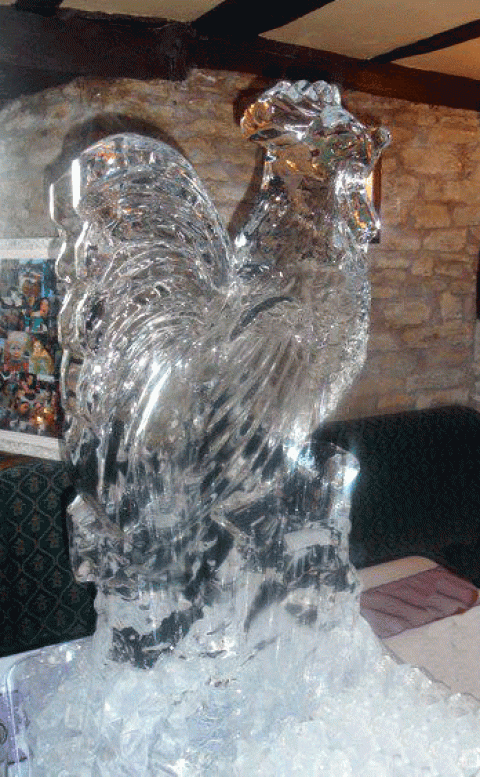 Chicken Vodka Luge from Passion for Ice