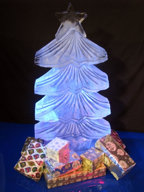 Christmas Tree Vodka Luge from Passion for Ice