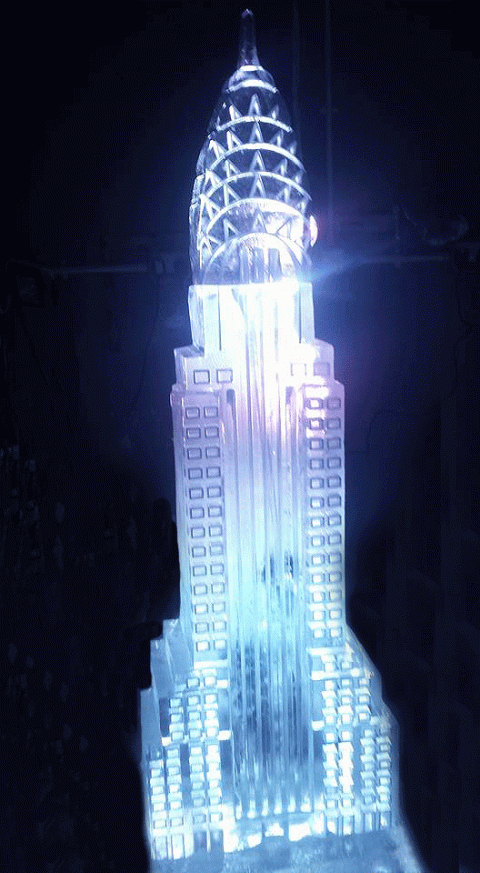The Chrysler Building Vodka Luge from Passion for Ice