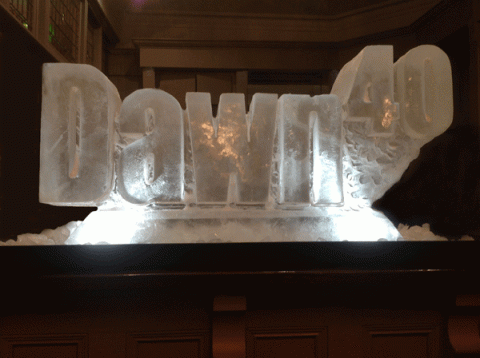 Vodka Luge in the shape of DAWN40 from Passion for Ice