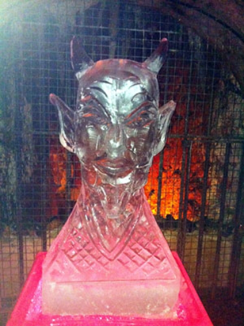 Devil's Head Vodka Luge from Passion for Ice