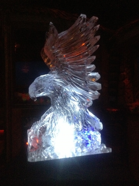 American Eagle Vodka Luge from Passion for Ice