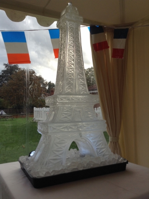Eiffel Tower Vodka Luge from Passion for Ice