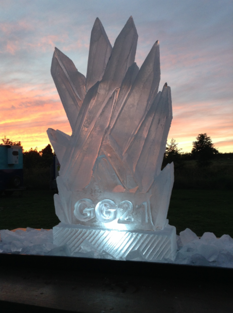 Fire and Ice Vodka Luge from Passion for Ice