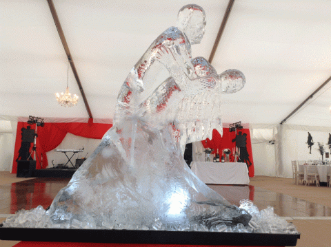 Fred and Ginger Vodka Luge from Passion for Ice