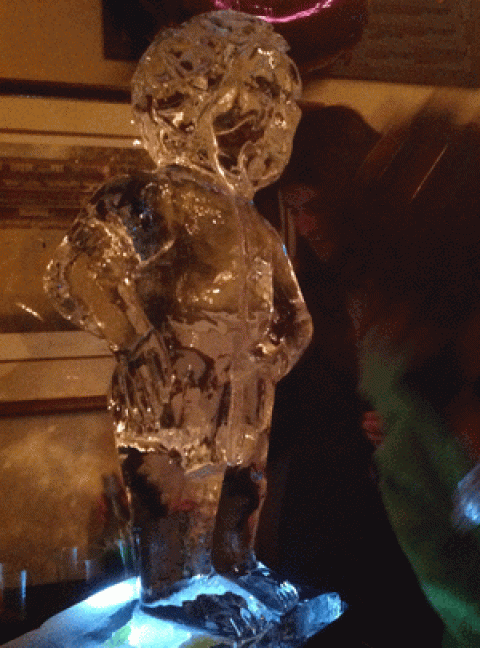 Mannekin Pis Vodka Luge from Passion for Ice