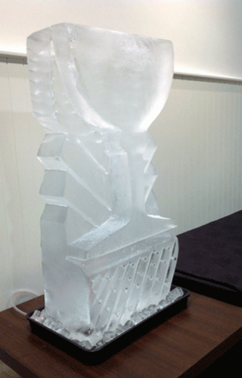 1920's Martini glass Vodka Luge from Passion for Ice