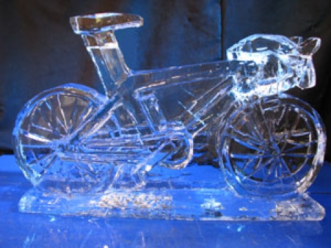 Racing Bicycle Ice Sculpture from Passion for Ice