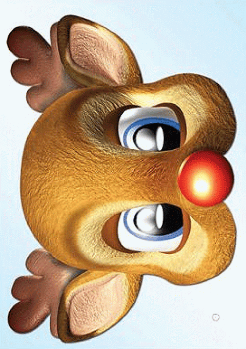 Rudolph Face Mask From Passion for Ice