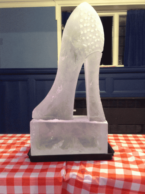 Chunky style stiletto heel Vodka Luge from Passion for Ice
