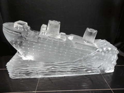 Titanic Ice Sculpture from Passion for Ice