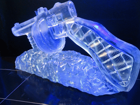 1920's Tommy Gun Vodka Luge from Passion for Ice