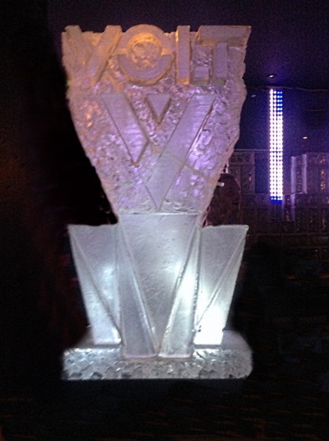 Volt Logo Vodka Luge from Passion for Ice