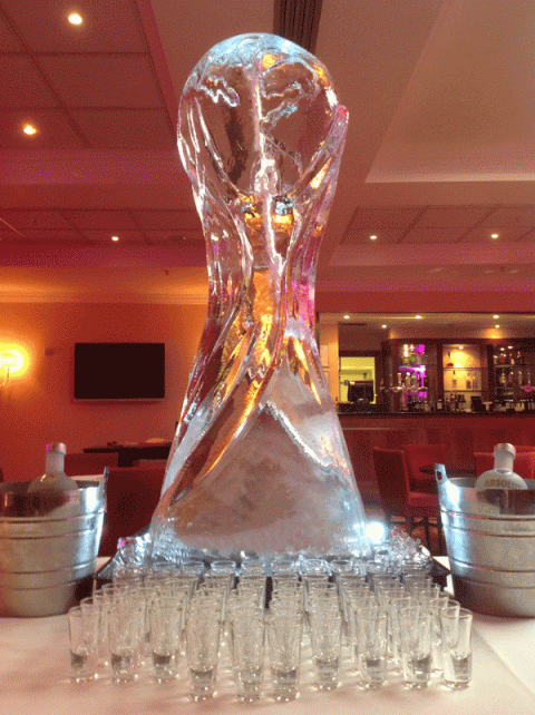 FIFA World Cup replica Vodka Luge from Passion for Ice