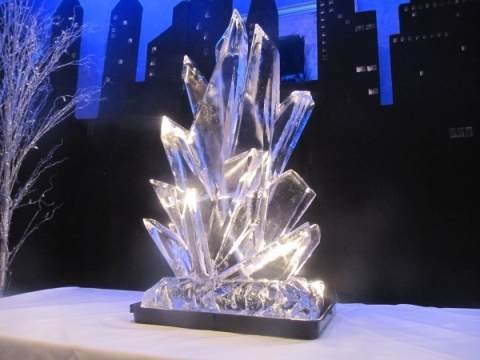 Fire and Ice Shards Vodka Luge from Passion for Ice