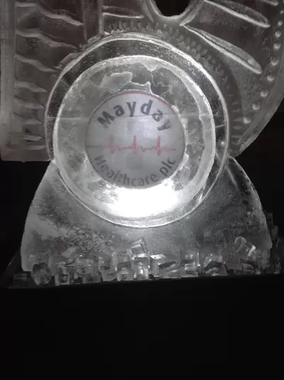 Mayday Healthcare Vodka Luge close-up
