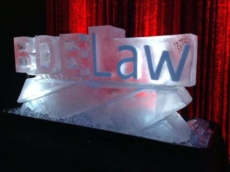 BDELaw Ice Sculpture from Passion for Ice