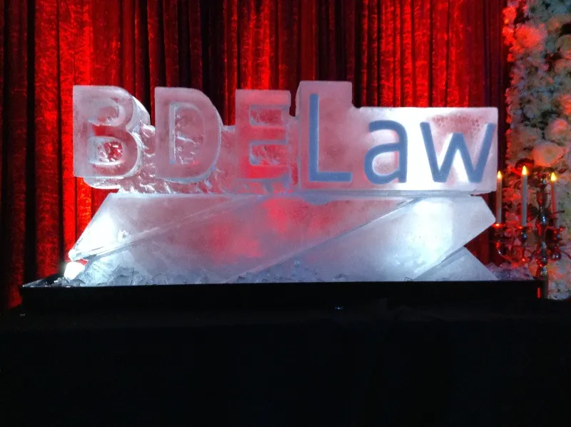 BDELaw Ice Sculpture from Passion for Ice