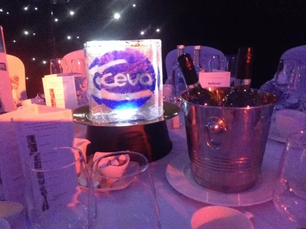 CEVA  Ice Centre Table Pieces from Passion for Ice