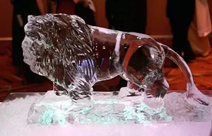 Circus Lion Vodka Luge from Passion for Ice