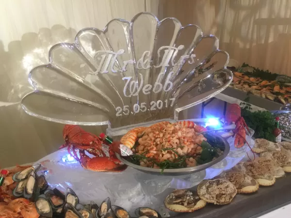 Clam Shell Ice Sculpture from Passion for Ice