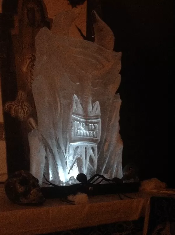 Devils Head close-up  - Number 3 Vodka Luge from Passion for Ice